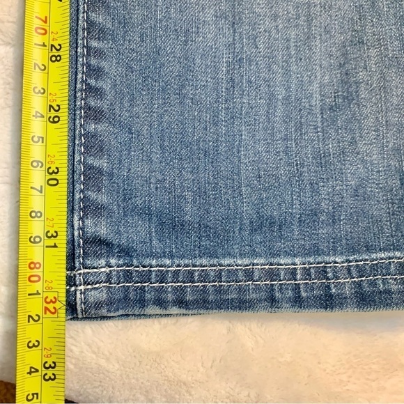 Madison Denim Co Jeans 11/12 Stretch Distressed Cotton Spandex Straight Leg - Picture 15 of 16
